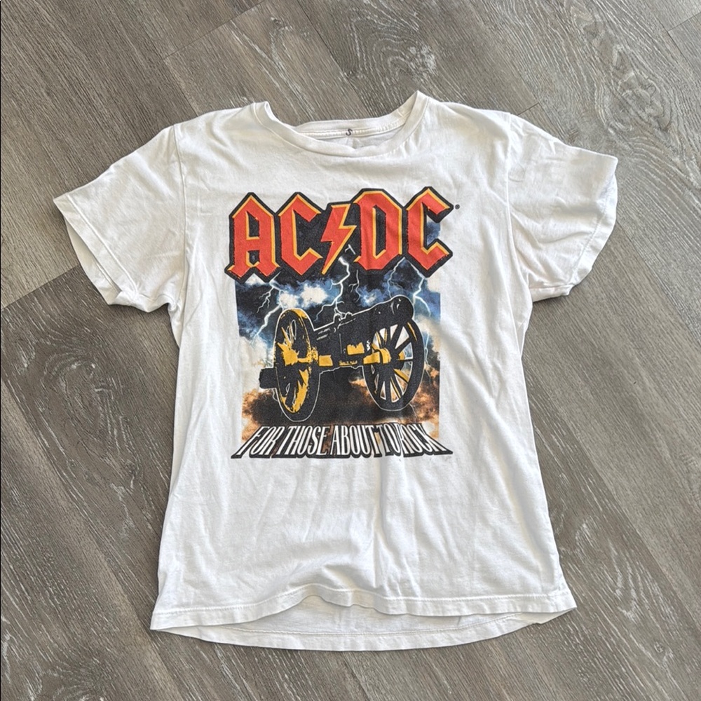 AC/DC Kids Graphic T-Shirt - White